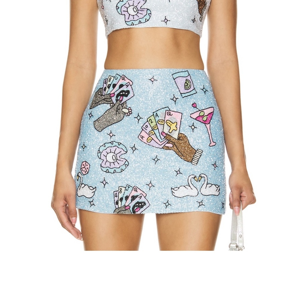 Oceanus Vegas Skirt in Blue size M